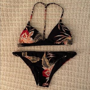 Roxy Bikini Top & Bottom Anthracite Medium